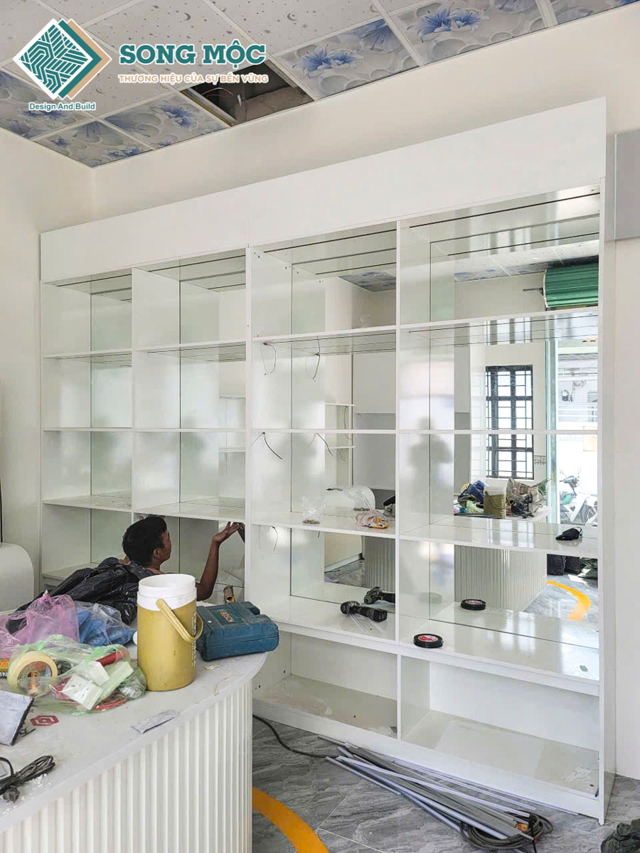 Hình ảnh hoàn thành thi công sửa chữa cải tạo shop máy tính