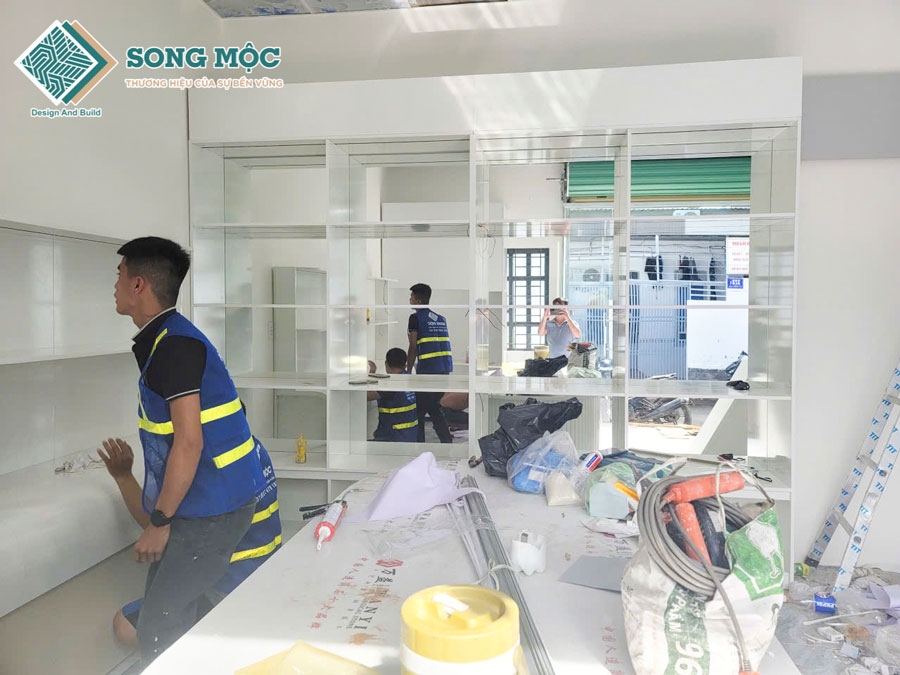 Hình ảnh hoàn thành thi công sửa chữa cải tạo shop máy tính
