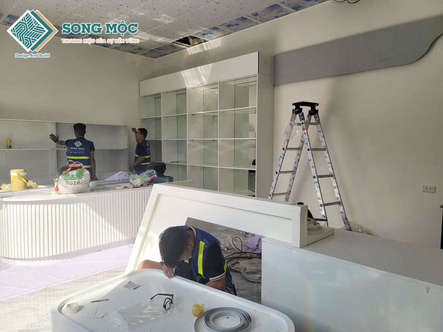 Hình ảnh hoàn thành thi công sửa chữa cải tạo shop máy tính
