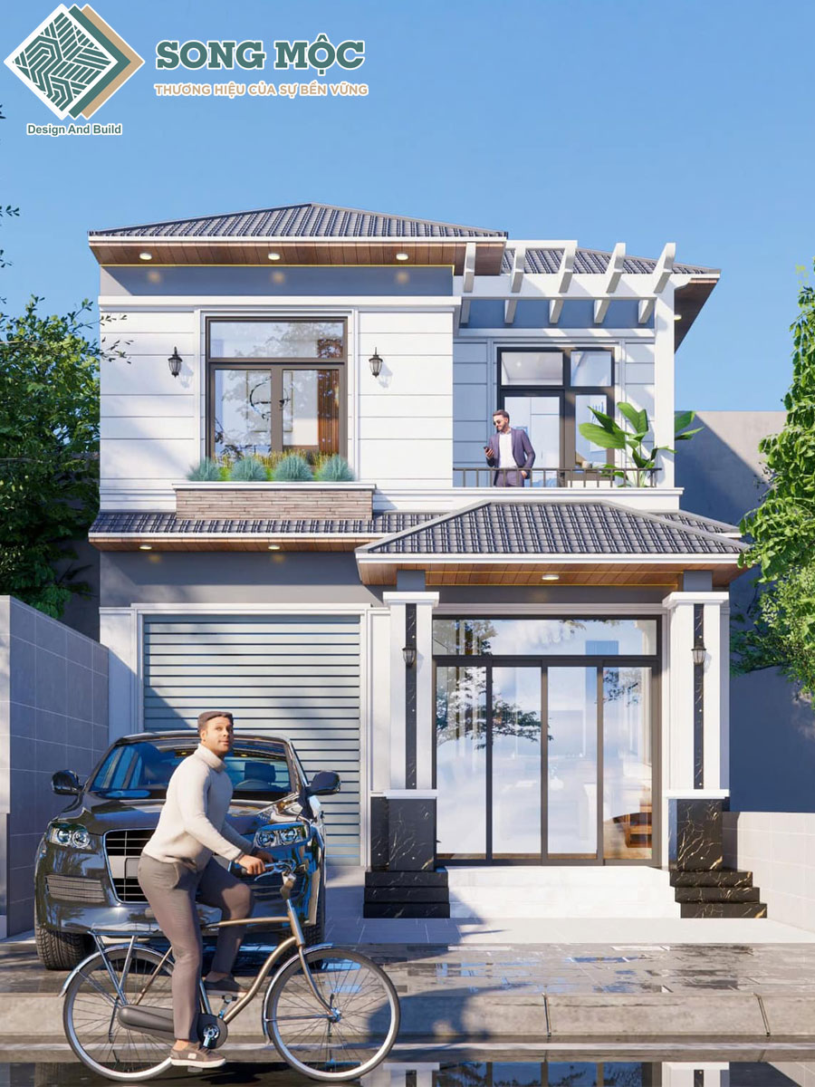 Mẫu thiết kế nhà 2 tầng công ty Sông Môc