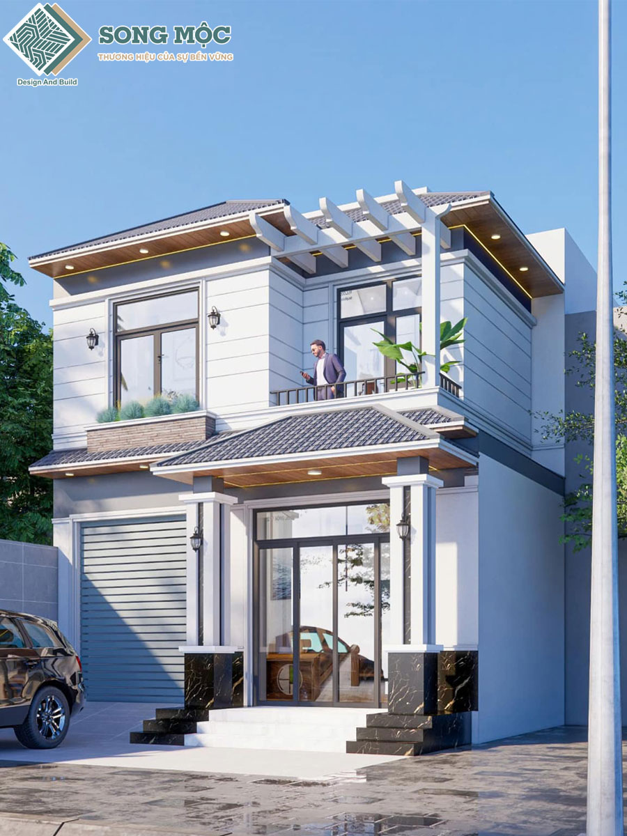 Mẫu thiết kế nhà 2 tầng công ty Sông Môc