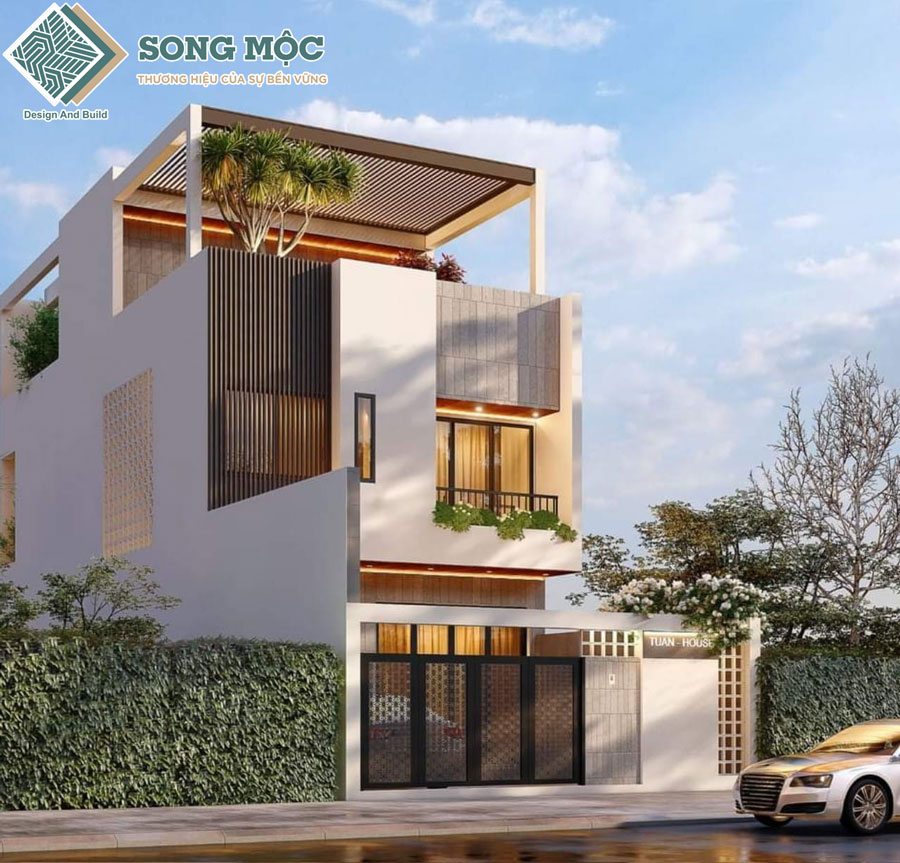 Mẫu thiết kế nhà phố 3 tầng hiện đại