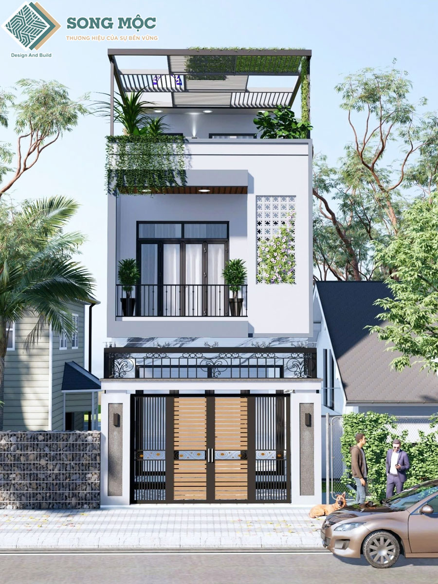 Mẫu thiết kế nhà 3 tầng hiện đại