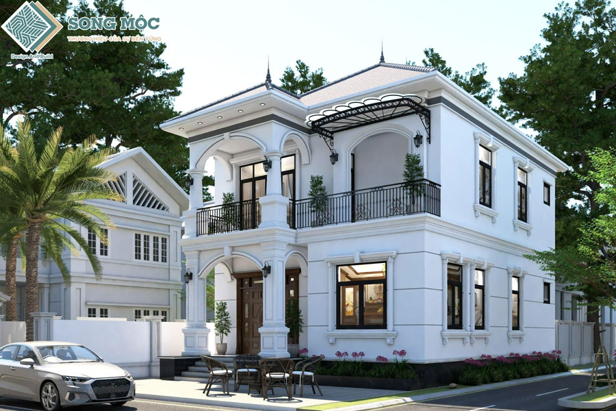 Hình ảnh mẫu nhà biệt thự 2 tầng cho chú Đại tại Bà Rịa - Vũng Tàu