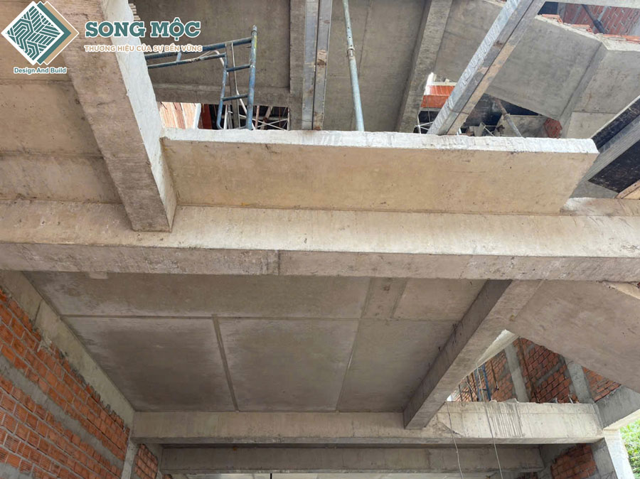 Hình ảnh tiến độ thi công xây dựng nhà phố 1 trệt 1 lửng 3 lầu sân thượng