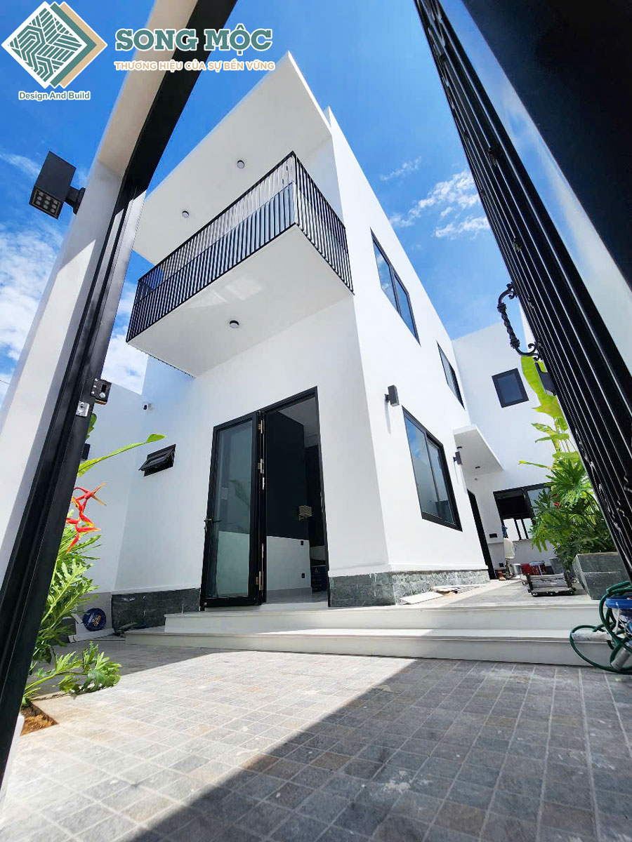 Hình ảnh hoàn thành thi công xây dựng nhà phố 2 tầng dự án D'House