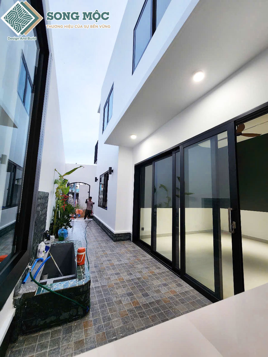 Hình ảnh hoàn thành thi công xây dựng nhà phố 2 tầng dự án D'House