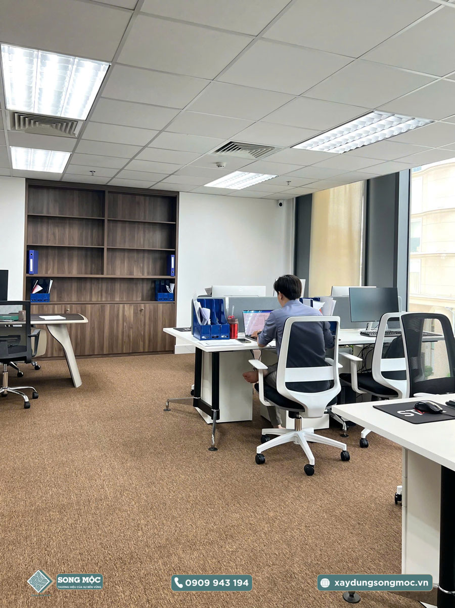 Hình ảnh bàn giao công trình sửa cải tạo văn phòng cho công ty cổ phần NETZERO ENERGY