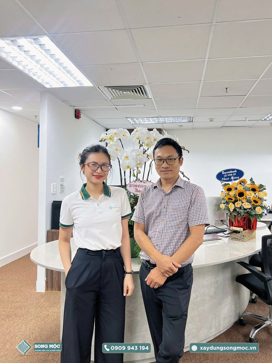 Hình ảnh bàn giao công trình sửa cải tạo văn phòng cho công ty cổ phần NETZERO ENERGY