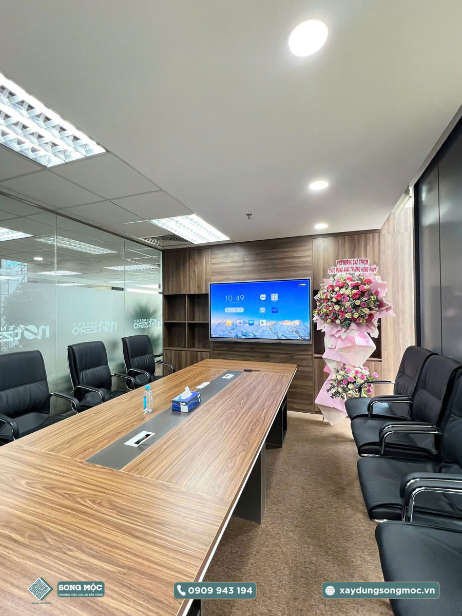Hình ảnh bàn giao công trình sửa cải tạo văn phòng cho công ty cổ phần NETZERO ENERGY