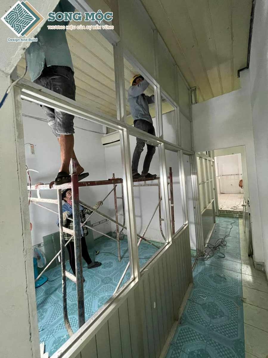 Hình ảnh nhà đang thi công cải tạo