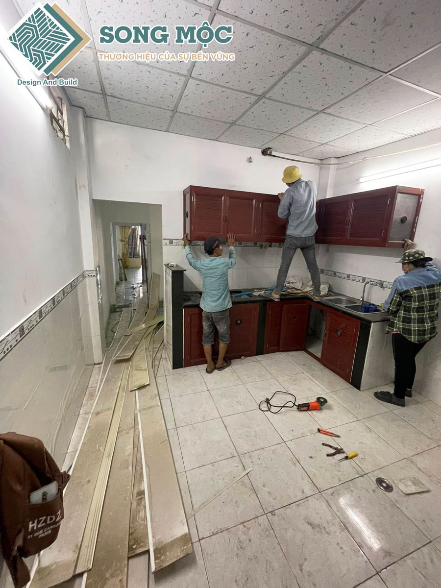 Hình ảnh nhà đang thi công cải tạo