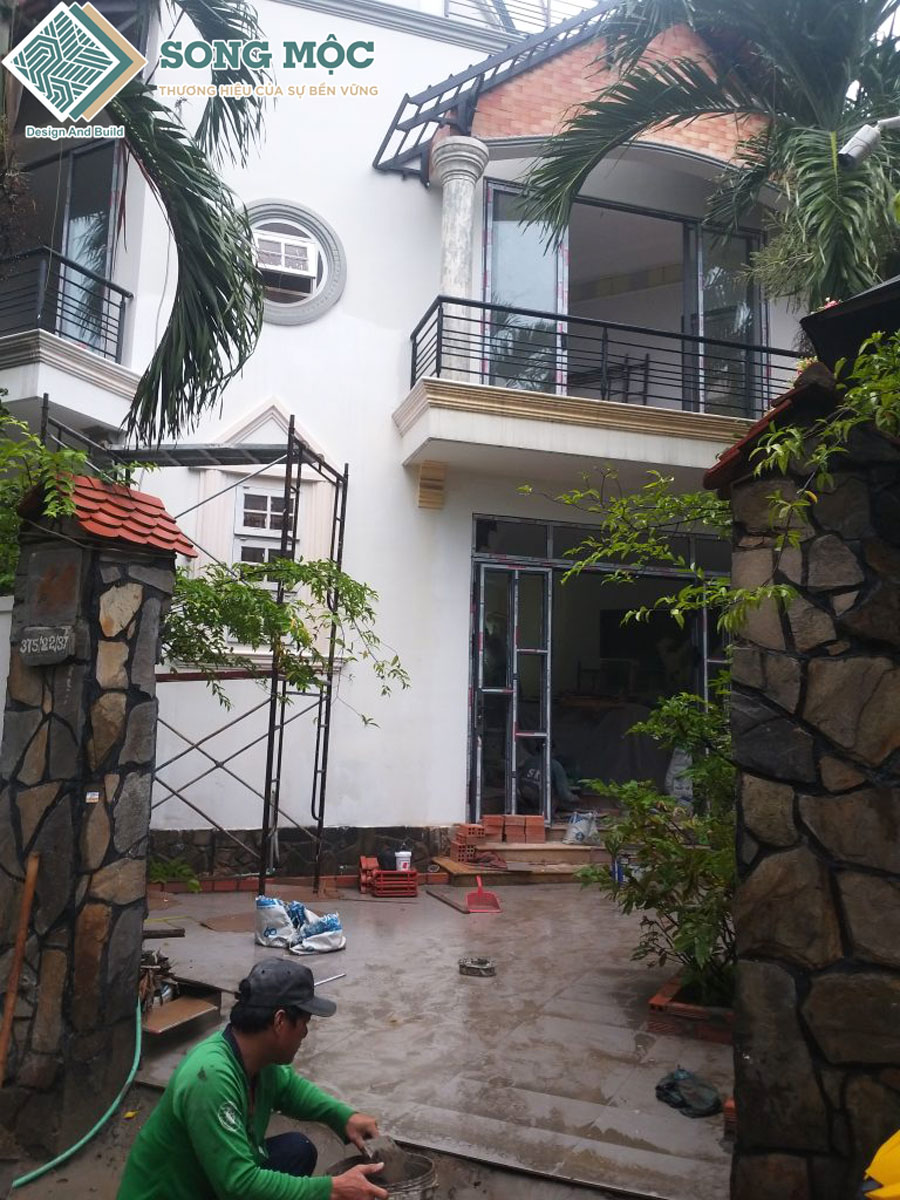 Hình ảnh nhà đang thi công cải tạo
