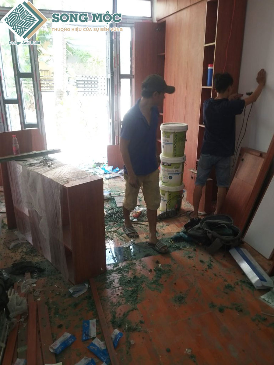 Hình ảnh nhà đang thi công cải tạo