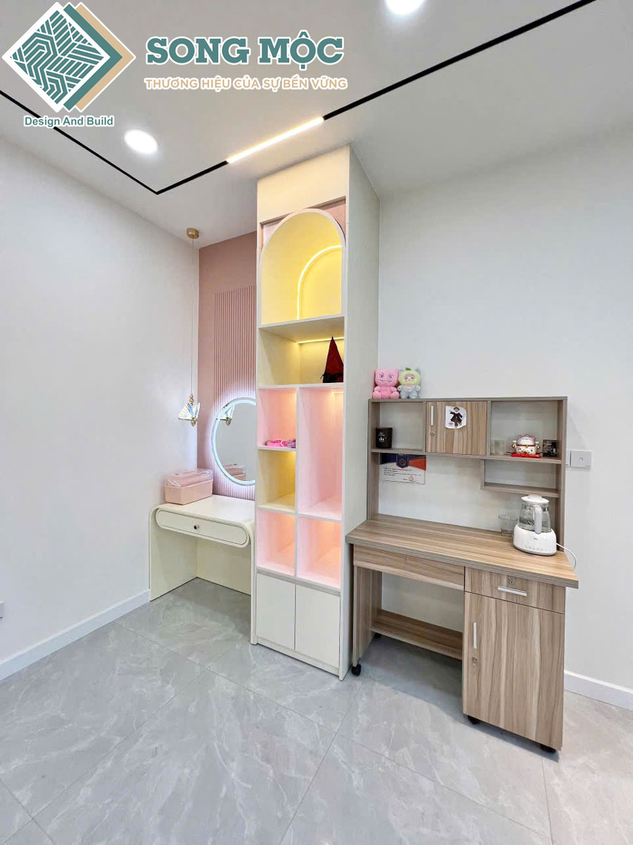 Hình ảnh lầu 2 phòng ngủ bé gái