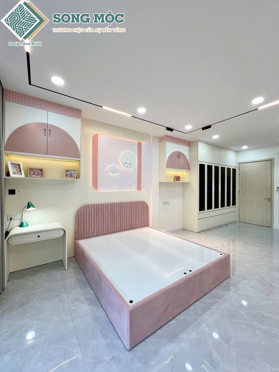 Hình ảnh lầu 2 phòng ngủ bé gái