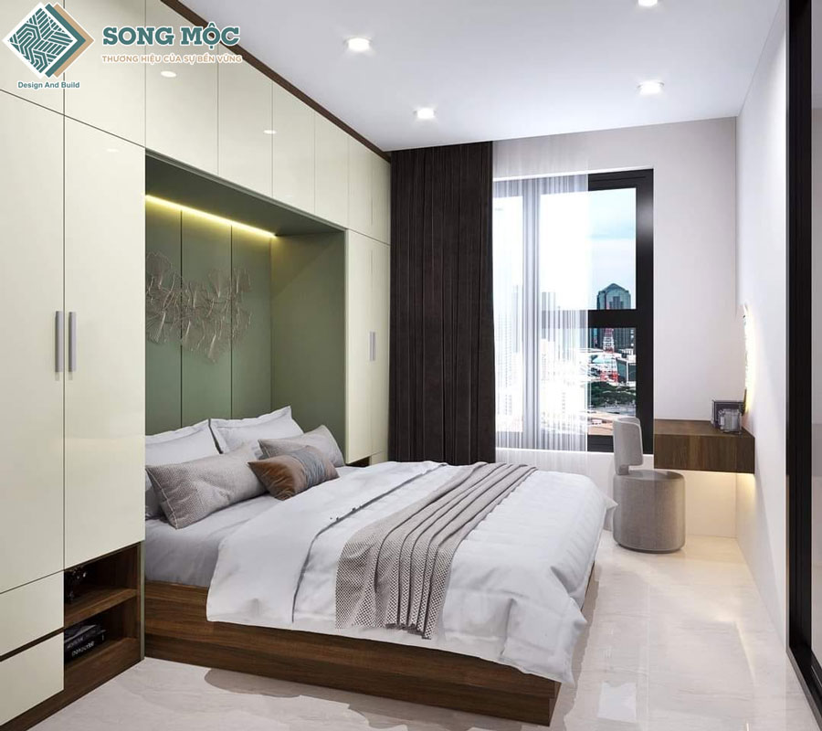 Hình ảnh mẫu thiết kế 3D nhà phố 2 tầng hiện đại