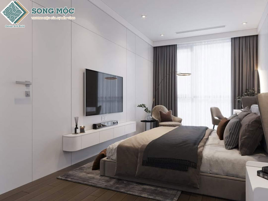 Hình ảnh mẫu thiết kế 3D nhà phố 2 tầng hiện đại