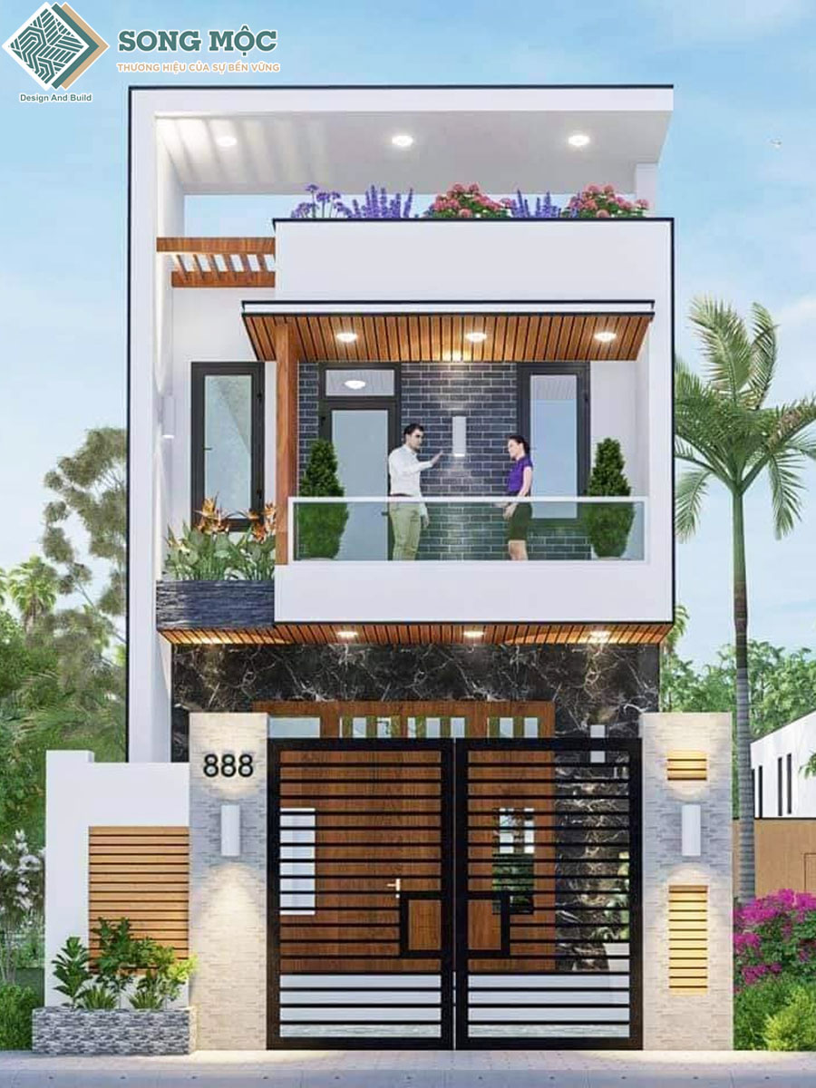 Chi phí xây nhà phố 2 tầng 1 tum hết bao nhiêu tiền