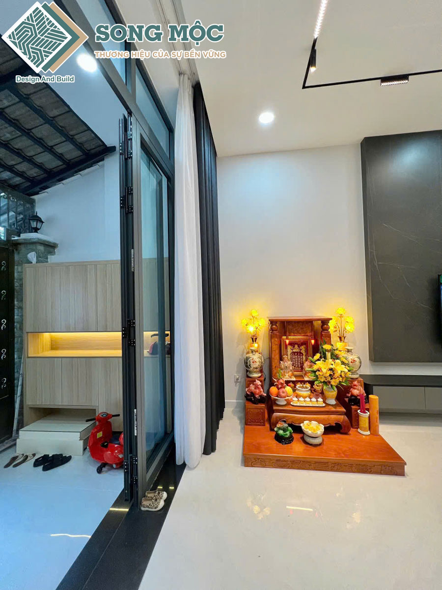 Hình ảnh tầng trệt sau khi được cải tạo