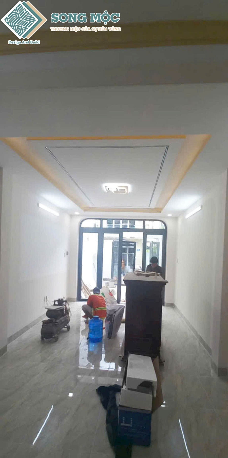 Hình ảnh hoàn thành sửa chữa cải tạo nhà và nâng tầng cho chị Giang tại Bình Tân