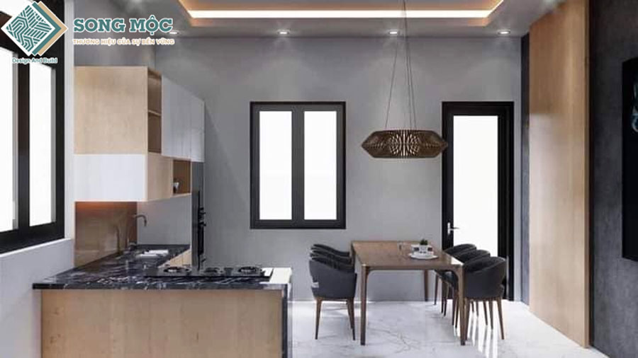 Hình ảnh 3D mẫu thiết kế nhà 3 Tầng Hiện Đại