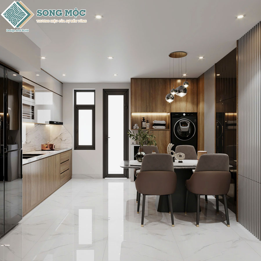 Hình Ảnh Mẫu Thiết Kế Nhà Phố 3 Tầng Diện Tích 4x12m Cho Chú Hùng