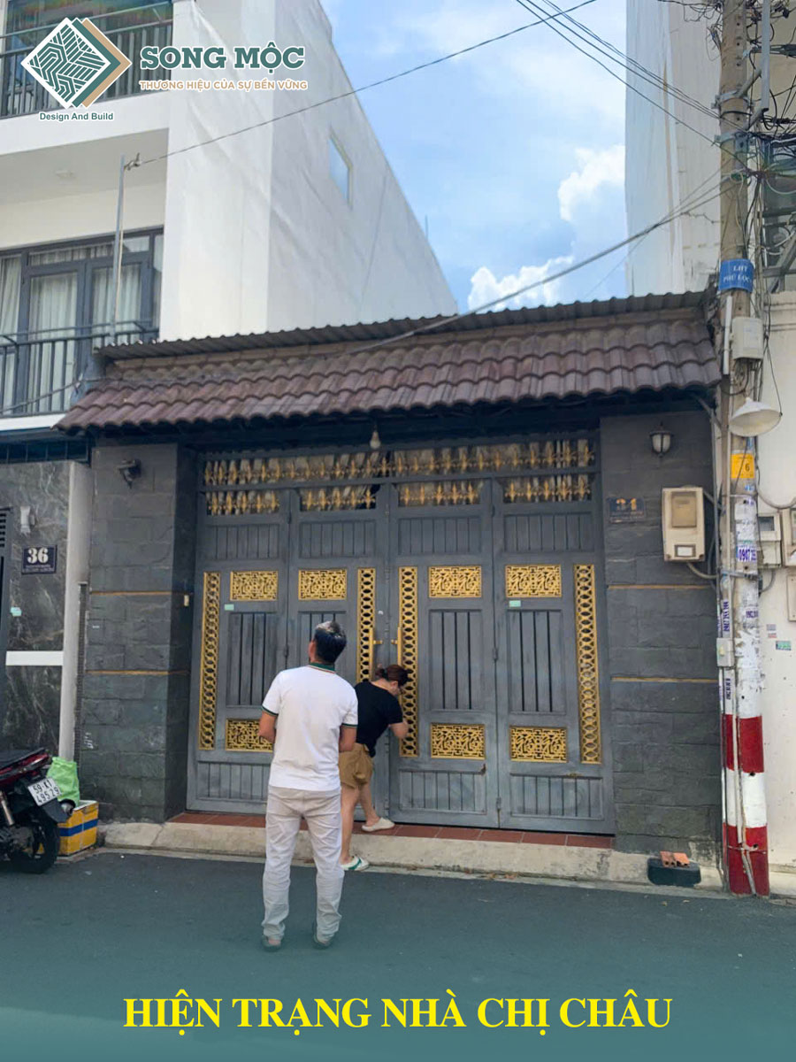 Hiện trạng nhà cấp 4 chị Châu trước khi sửa chữa